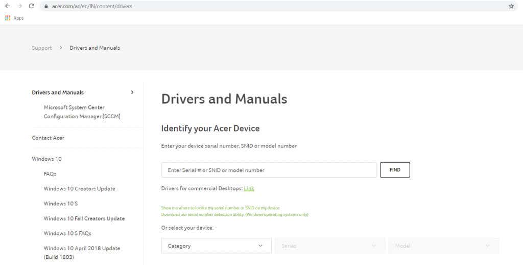 Finding the right GPU driver on Wwindows.