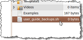 Shell script file renamed