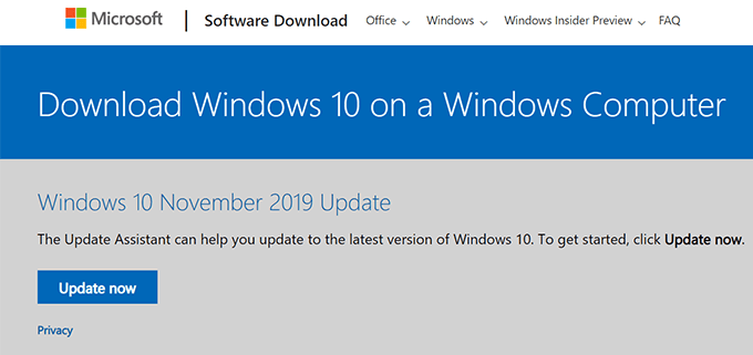 How To Download Windows 10 ISO Without The Media Creation Tool image 1